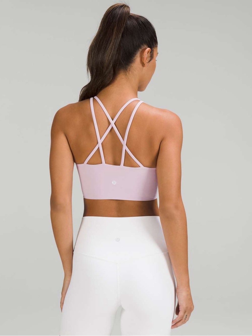 Lululemon Like a Cloud High-Neck Longline Bra *Light Support, B/C Cup Pink Peony